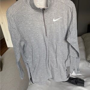 Nike Gray Quarter-Zip Pullover